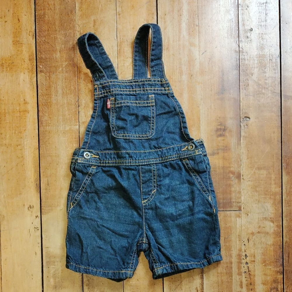 Levis Overall Shorts 24 Months Cotton Spring Summer Denim Shorts Unisex